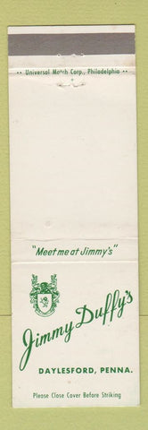 Matchbook Cover - Jimmy Duffy's Restaurant Daylesford PA