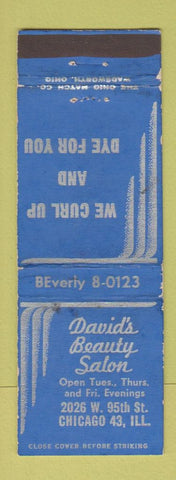 Matchbook Cover - David's Beauty Salon Chicago IL WEAR