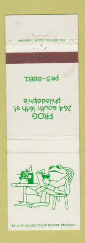 Matchbook Cover - Frog Philadelphia PA restaurant WEAR