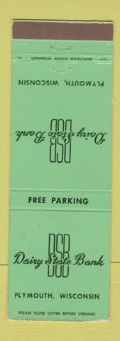 Matchbook Cover - Dairy State Bank Plymouth WI