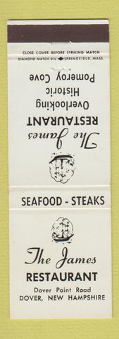 Matchbook Cover - The James Restaurant Dover NH Pomeroy Cove