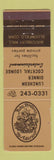 Matchbook Cover - John Brown's Restaurant Bloomfield CT