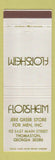 Matchbook Cover - Florsheim Shoes Jere Greer Store Thomaston GA