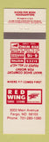Matchbook Cover - Red Wing Shoe Store Boots Fargo ND
