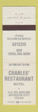 Matchbook Cover - Charles' Restaurant Johnson City TX