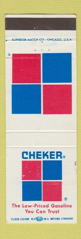 Matchbook Cover - Checker oil gas CHAIN