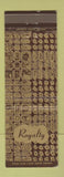 Matchbook Cover - Royalty Restaurant Chicago IL