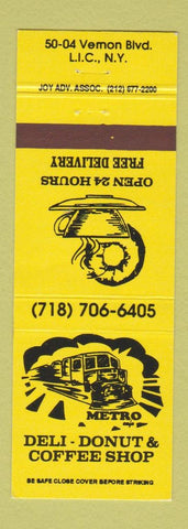 Matchbook Cover - Deli Donut & Coffee Shop Long Island City NY