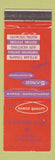 Matchbook Cover - Sarco Products BF Gilmour