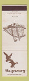 Matchbook Cover - The Granary Georgetown MD