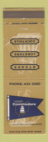 Matchbook Cover - Cassano's Commodore Dayton OH
