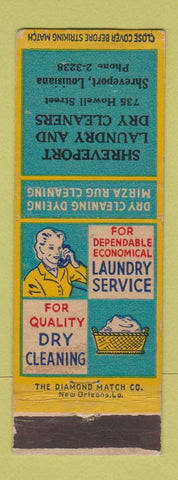 Matchbook Cover - Shreveport Laundry Dry Cleaners Shreveport LA