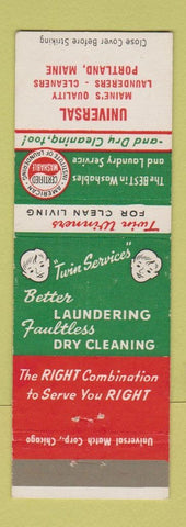 Matchbook Cover - Universal Laundry Cleaners Portland ME
