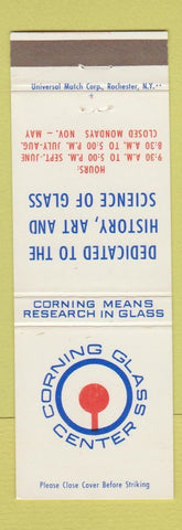 Matchbook Cover - Corning Glass Center NY