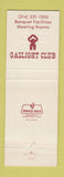 Matchbook Cover - Mayflower Hotel St Louis MO