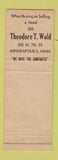 Matchbook Cover - Litchfield Hotel MN Warren