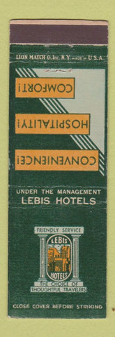Matchbook Cover - Lebis Hotels CHAIN
