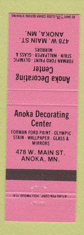 Matchbook Cover - Anoka Decorating Center MN
