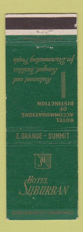 Matchbook Cover - Hotel Suburban East Orange Summit NJ