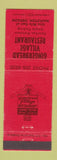 Matchbook Cover - Gingerbread Village Restaurant Mapleton OR