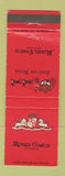 Matchbook Cover - Royal Coach Motor Hotels Dallas Houston TX Atlanta GA WEAR