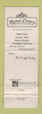 Matchbook Cover - Royal Coach Motor Hotels Dallas Houston TX Atlanta GA WEAR