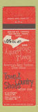 Matchbook Cover - Town & Country Shoes Factory Store Columbia Sedalia MO