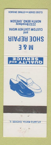Matchbook Cover - M&E Shoe Repair North Bend OR