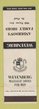 Matchbook Cover - Anderson's Family Shoes Weyenberg St Paul MN