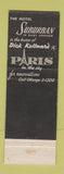 Matchbook Cover - Hotel Suburban East Orange Summit NJ