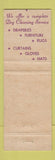 Matchbook Cover - Willard's Dry Cleaning Los Angeles CA