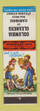 Matchbook Cover - Columbia Cleaners Caribou ME hillbilly