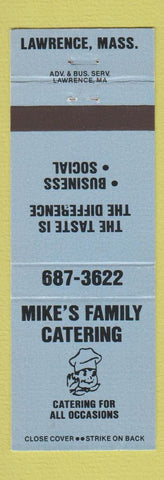 Matchbook Cover - Mike's Family Catering Lawrence MA