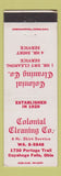 Matchbook Cover - Colonial Cleaning Cuyahoga Falls OH