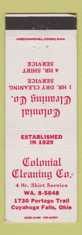 Matchbook Cover - Colonial Cleaning Cuyahoga Falls OH
