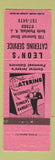 Matchbook Cover - Leon's Catering Service North Plainfield NJ WEAR