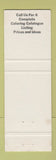 Matchbook Cover - Leon's Catering Service North Plainfield NJ WEAR
