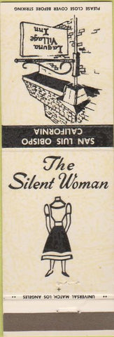 Matchbook Cover - The Silent Woman San Luiis Obispo CA headless girlie