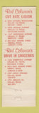 Matchbook Cover - Red Coleman's Cut Rate Liquor Store Grocery Dallas Terrell TX