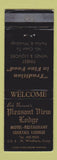 Matchbook Cover - Pleasant View Lodge Motel Restaurant North Windham CT WEAR