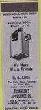 Matchbook Cover - Trinneers Appliance Aberdeen MS Furnace