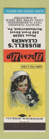 Matchbook Cover - Russell's Cleaners Northumberland PA
