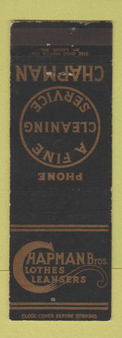 Matchbook Cover - Chapman Bros Clothes Cleaners