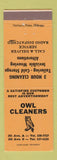 Matchbook Cover - Owl Cleaners