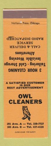 Matchbook Cover - Owl Cleaners