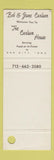 Matchbook Cover - Carlson House Sac City IA SAMPLE WEAR