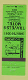 Matchbook Cover - Travels 9 Motel Coeur D'Alene ID