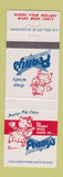 Matchbook Cover - Penny's Super Markets Pig Clvoer Leaf Milk