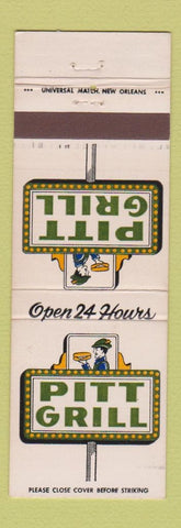 Matchbook Cover - Pitt Grill