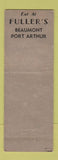 Matchbook Cover - Ogden Liquor House Beaumont TX